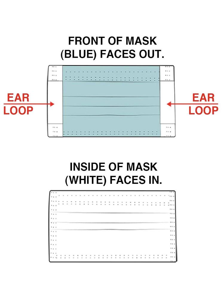 Ear Loop Face Masks 50 Pack Non-Medical - SERVOXY INC