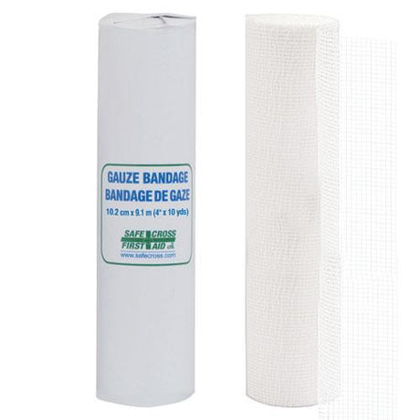 Gauze Bandage 10.2 cm x 9.1 m, Sterile, - SERVOXY INC