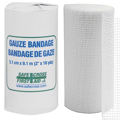 Bandage en gaze 5,1 cm x 9,1 m, stérile,