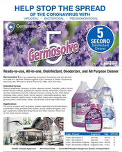 Germosolve 5 all-in-one Disinfectant, Deodorizer and All Purpose Cleaner - SERVOXY INC