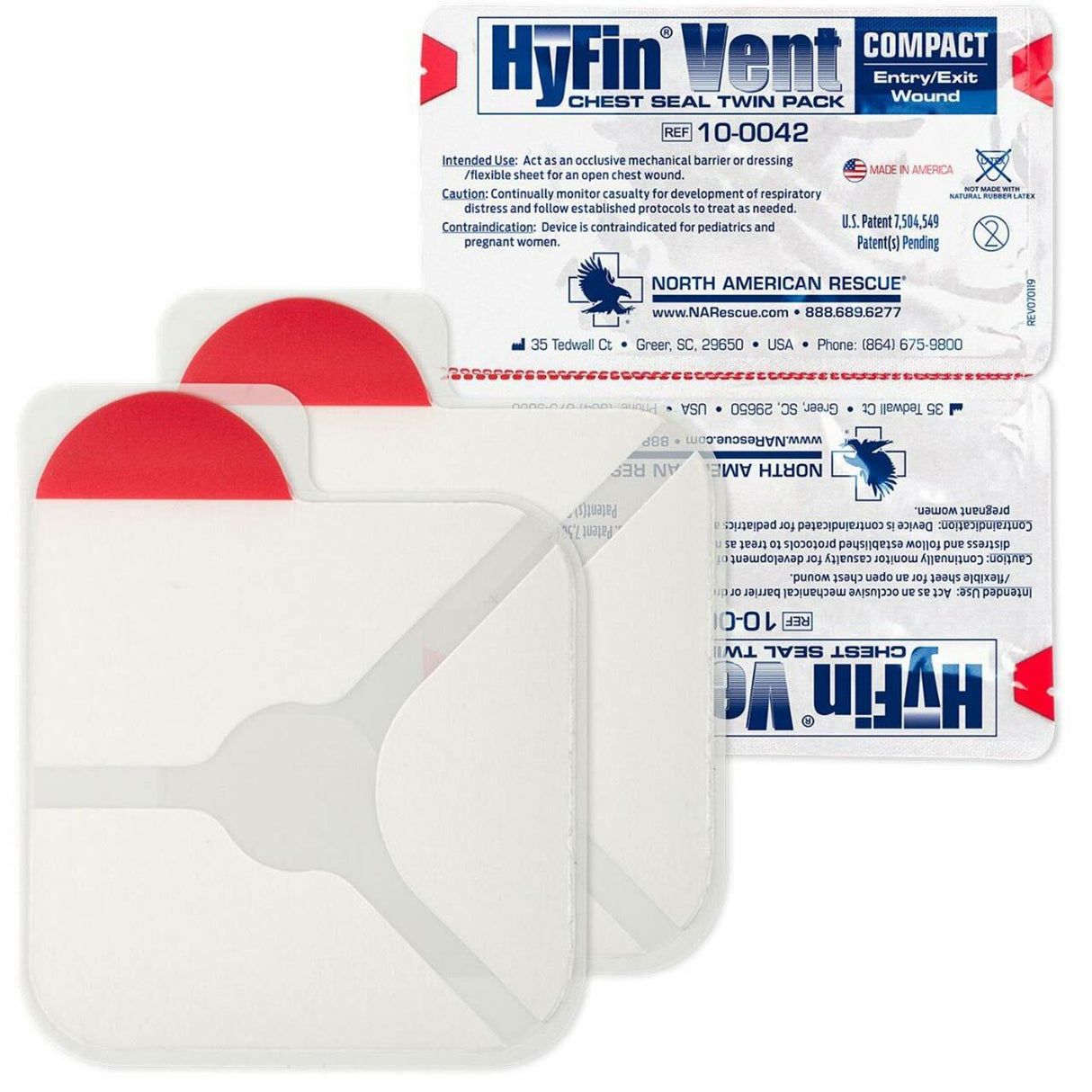 Hyfin Chest Seal Twin - SERVOXY INC