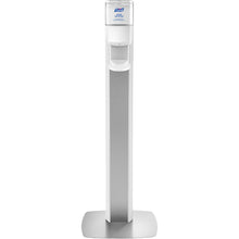 Purell® MESSENGER™ ES8 Silver Panel Floor Stand with Automatic Dispenser - SERVOXY INC