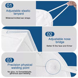 Face mask- KN95- medium-large box-10 masks- non-medical - SERVOXY INC