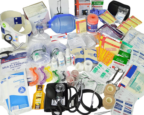 Premium Stocked First Responder Bag with Fill Kit C- SERVOXY INC