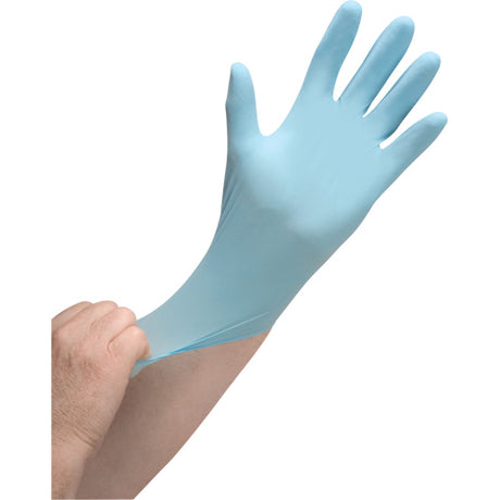Medical Grade Disposable Gloves, Nitrile, 4.5-mil, Powder-Free, Blue, Class 2 - SERVOXY INC