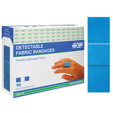 Metal Detectable Bandages, 2.2 x 7.6 cm, 100 per box - SERVOXY INC