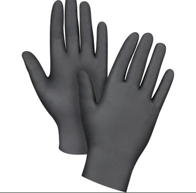 Challenger Nitrile Gloves Black 100 Pk Large - SERVOXY INC