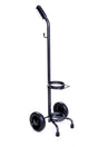 Oxygen Cylinder Rolling Cart - Black-Fits D & E Tanks - Single Cart - SERVOXY INC