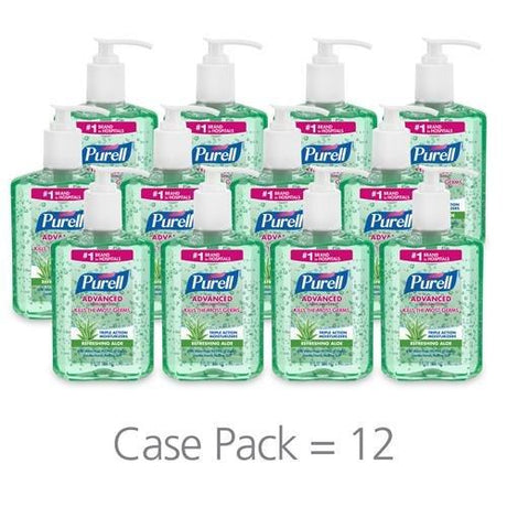 PURELL Hand Sanitizer with Aloe 9674-12 Case Pack 8 oz Pump - SERVOXY INC