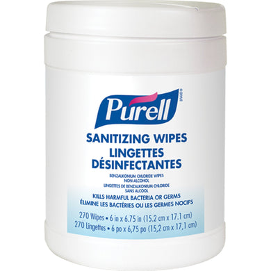 PURELL Hand Sanitizing Wipes BZK 270 Count Case Pack(6) - SERVOXY INC