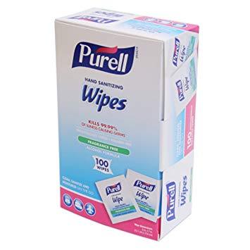Purell Hand Wipes, Individually Wrapped 100 Box - SERVOXY INC