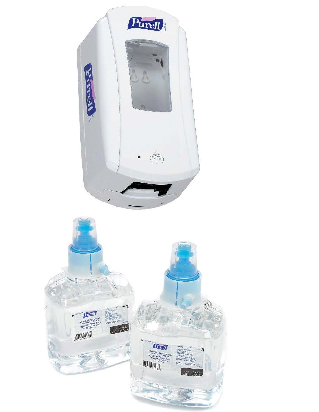 Purell LTX-12 Automatic Hand Sanitizer Dispenser Starter Kit With 2X Refill - SERVOXY INC