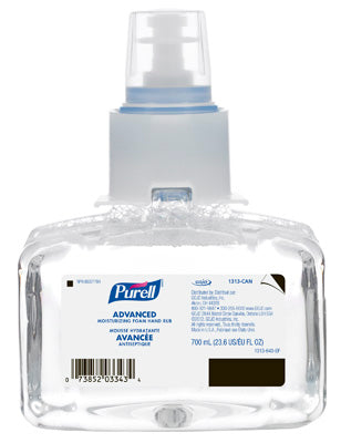 LTX-7 Advanced Moisturizing Foam Hand Sanitizer, 700 ml, Cartridge Refill, 70% Alcohol - SERVOXY INC