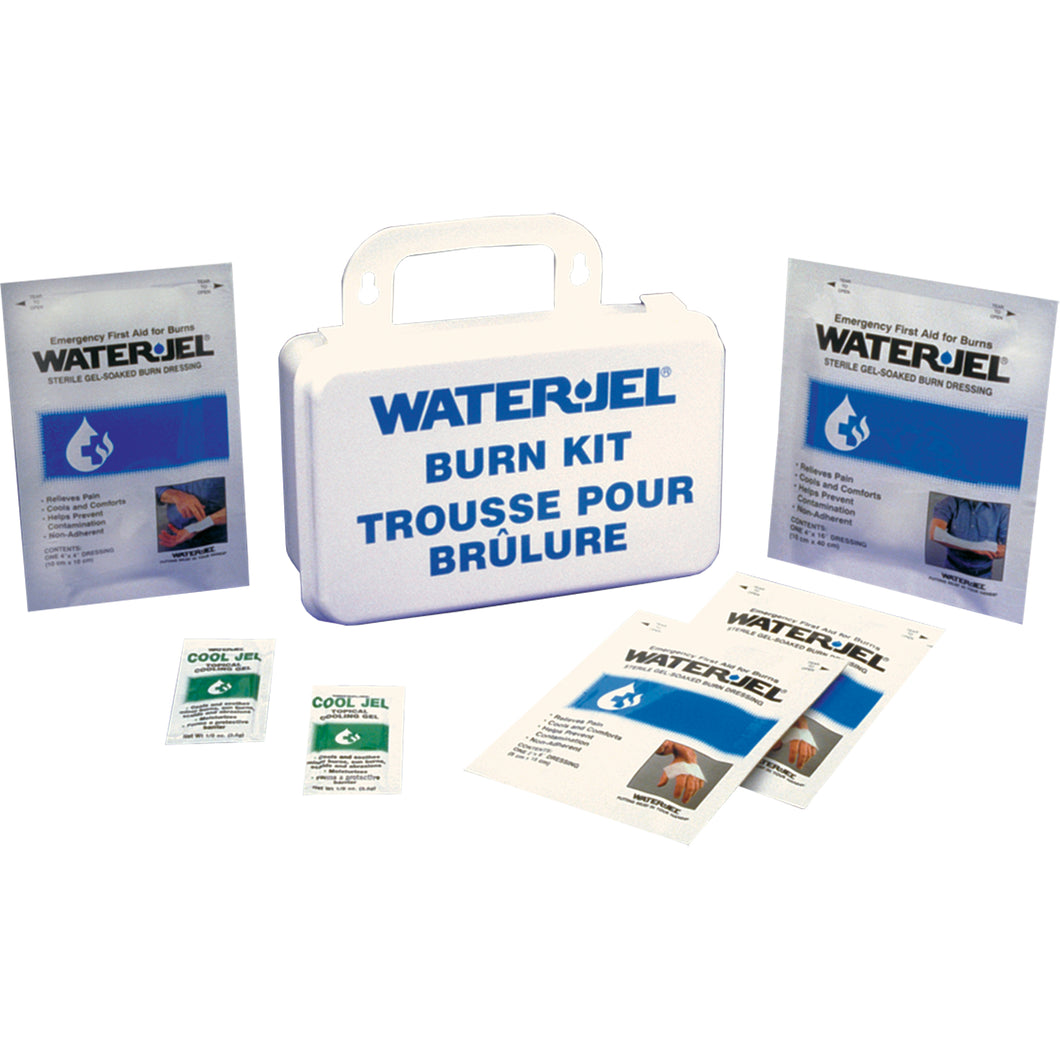 Water Jel® - Emergency Burn Kits, 10-unit Plastic Box, Class 2 - SERVOXY INC