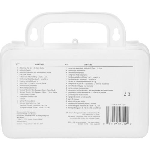 Nexcare™ Office First Aid Kit, Class 2 Medical Device, Plastic Box - SERVOXY INC