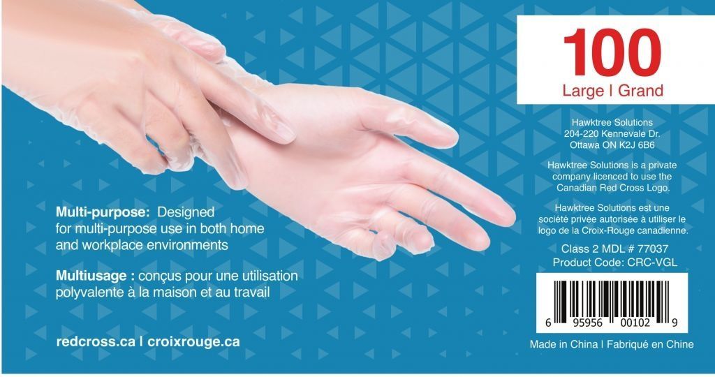 Vinyl Medical Examination Gloves size Large - SERVOXY INC