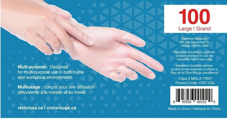 Vinyl Medical Examination Gloves size Large - SERVOXY INC